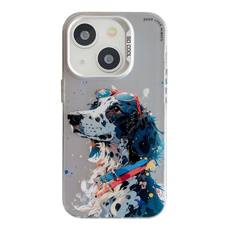 Animal Pattern Oil Painting Series PC + TPU Phone Case, For iPhone 13