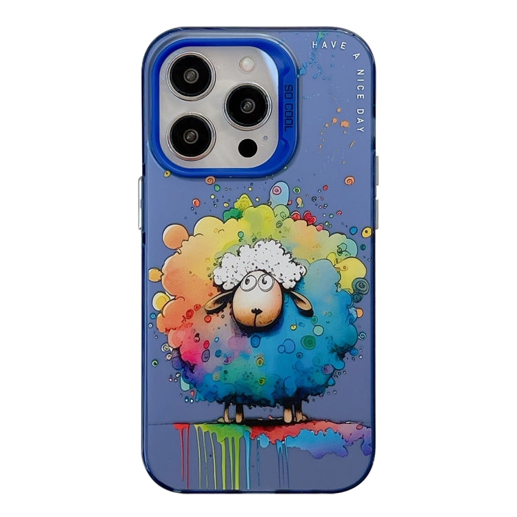 Animal Pattern Oil Painting Series PC + TPU Phone Case, For iPhone 13 Pro