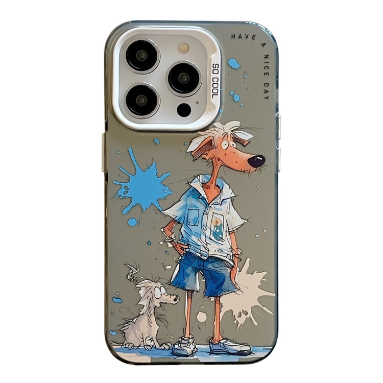 Animal Pattern Oil Painting Series PC + TPU Phone Case, For iPhone 13 Pro Max