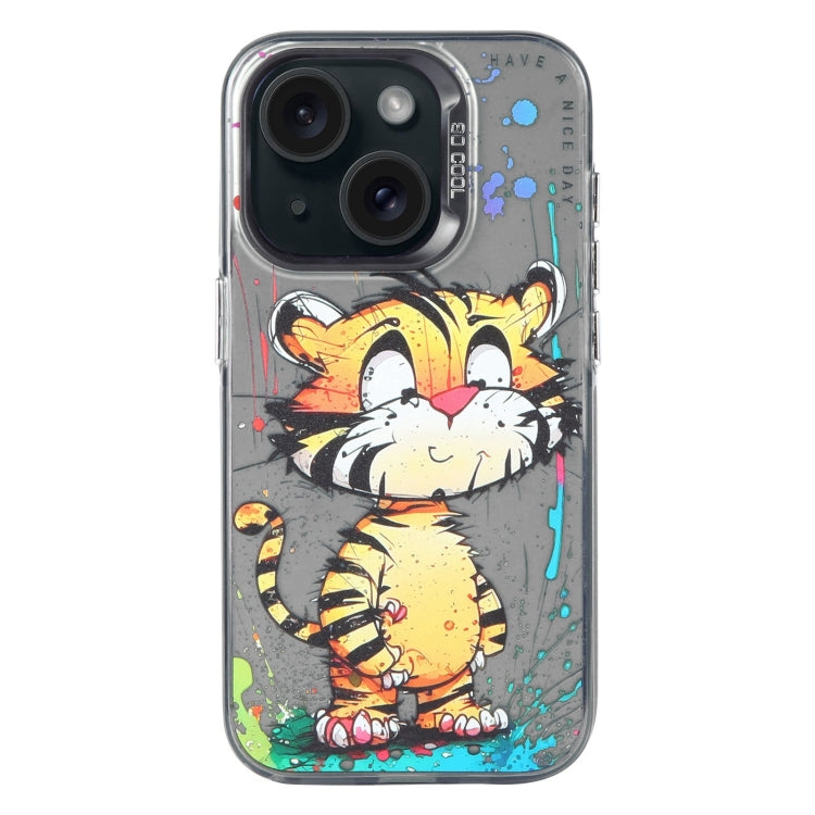 Animal Pattern Oil Painting Series PC + TPU Phone Case, For iPhone 14