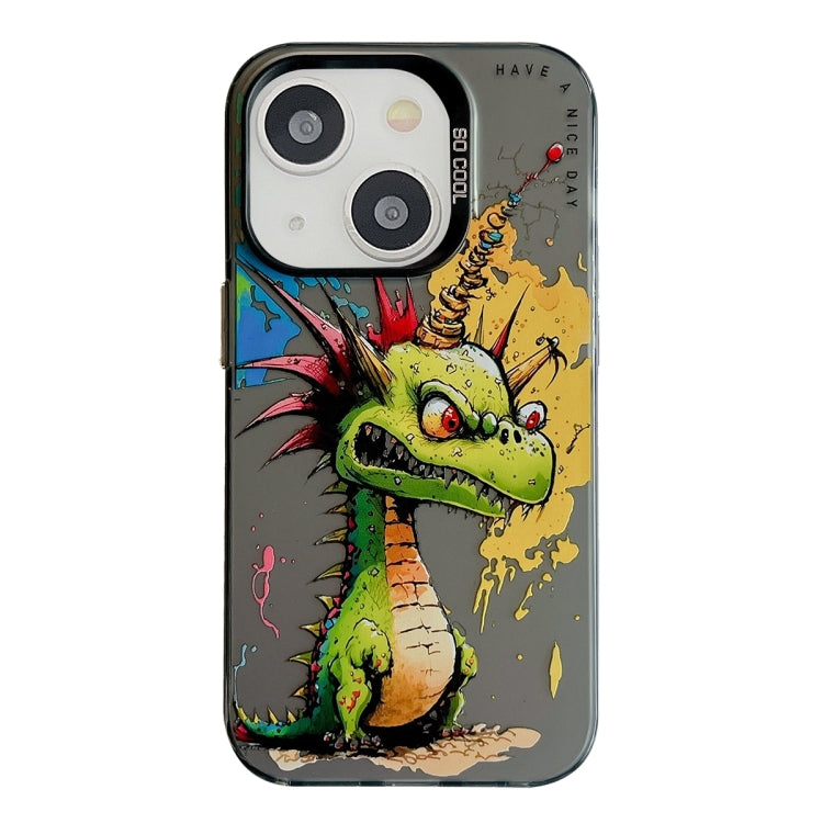 Animal Pattern Oil Painting Series PC + TPU Phone Case, For iPhone 14