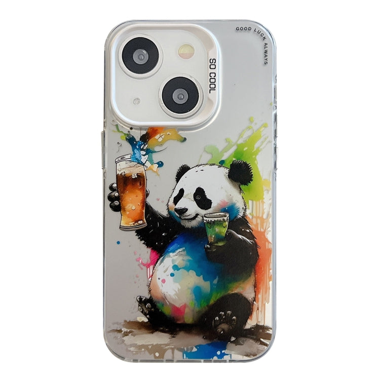 Animal Pattern Oil Painting Series PC + TPU Phone Case, For iPhone 14