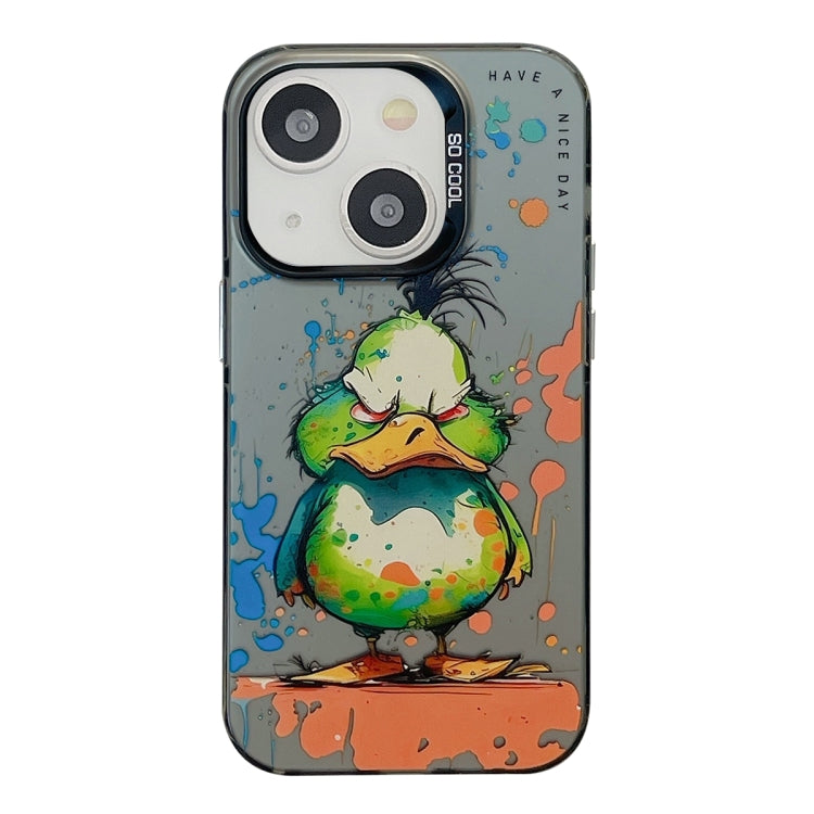 Animal Pattern Oil Painting Series PC + TPU Phone Case, For iPhone 14