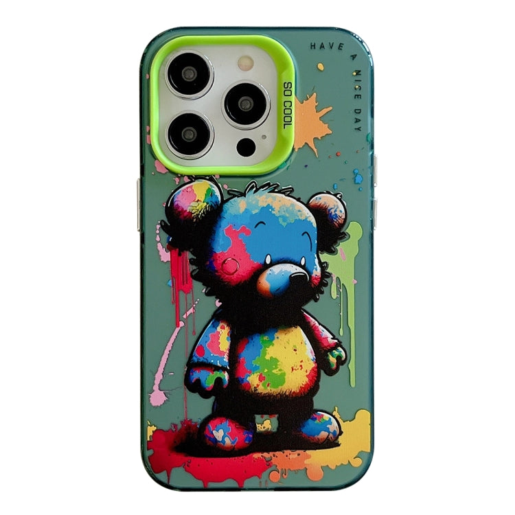 Animal Pattern Oil Painting Series PC + TPU Phone Case, For iPhone 14 Pro Max