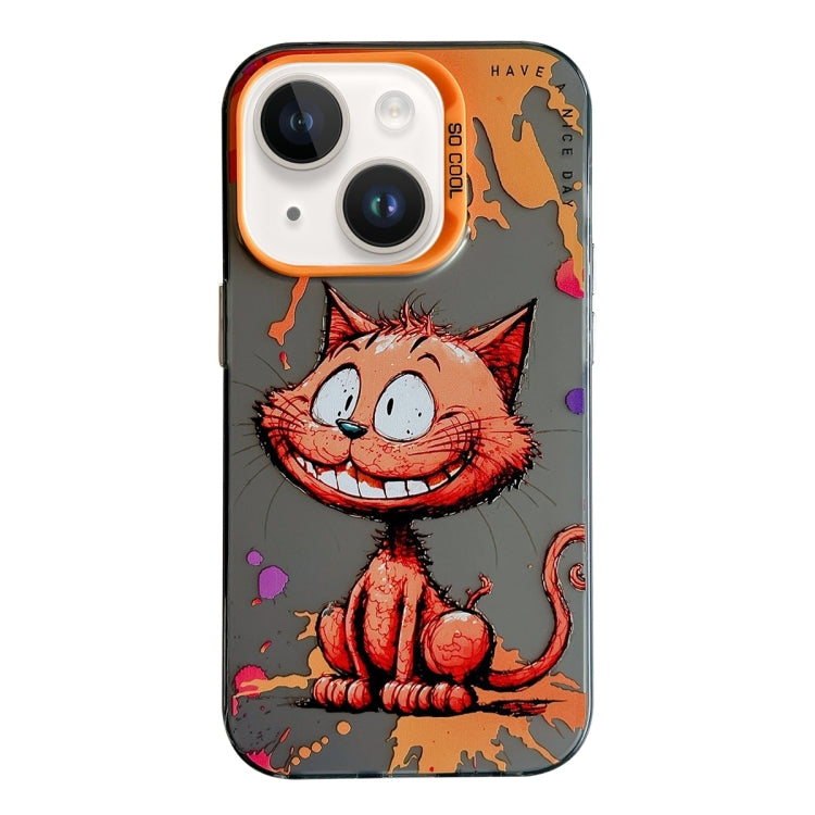 Animal Pattern Oil Painting Series PC + TPU Phone Case, For iPhone 14 Plus