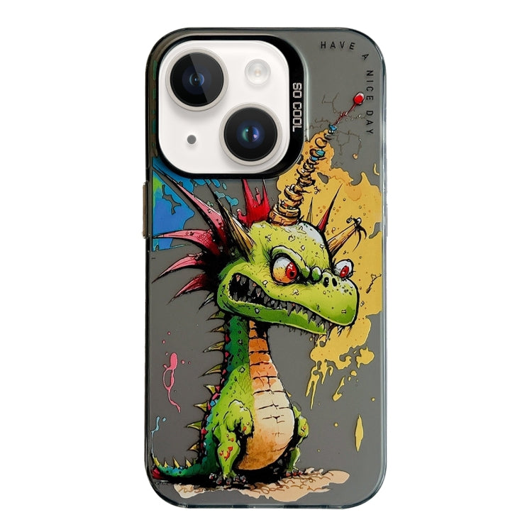 Animal Pattern Oil Painting Series PC + TPU Phone Case, For iPhone 14 Plus