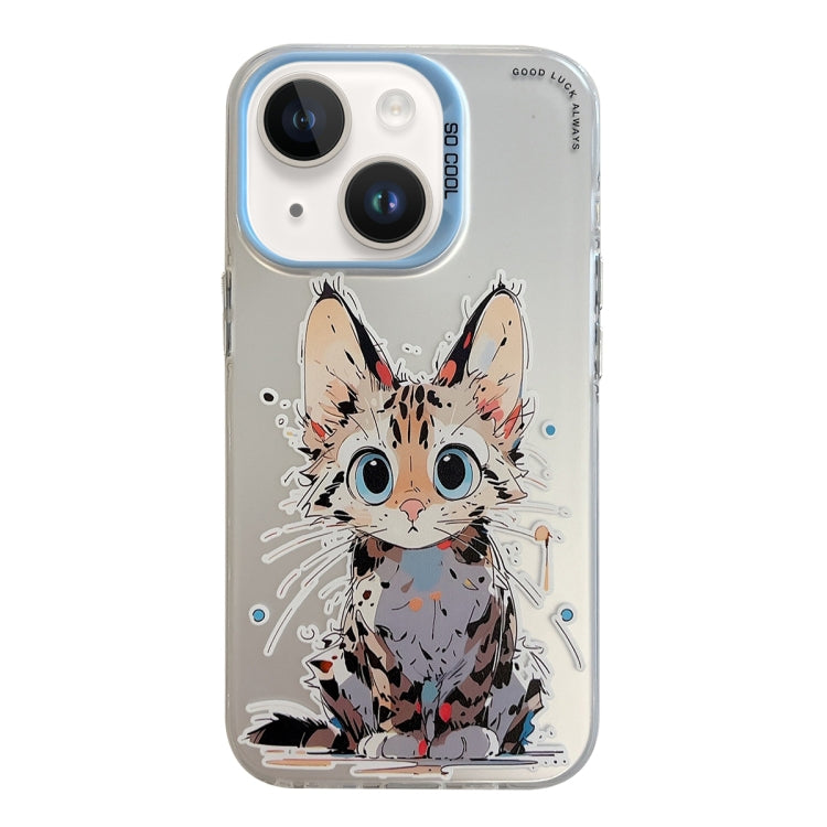 Animal Pattern Oil Painting Series PC + TPU Phone Case, For iPhone 14 Plus