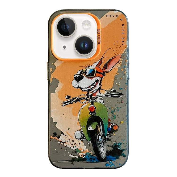 Animal Pattern Oil Painting Series PC + TPU Phone Case, For iPhone 14 Plus