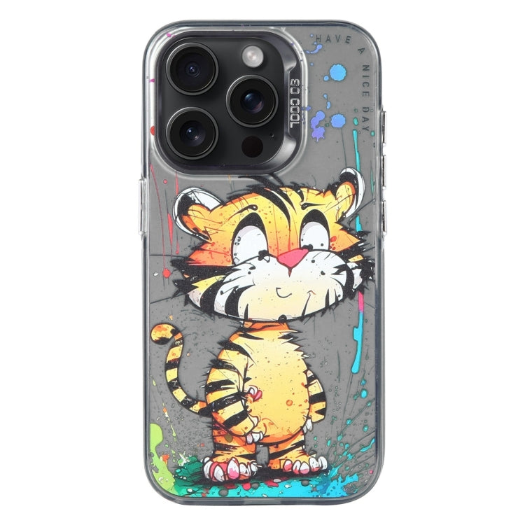 Animal Pattern Oil Painting Series PC + TPU Phone Case, For iPhone 16 Pro Max