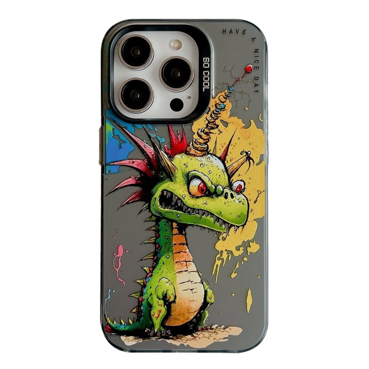 Animal Pattern Oil Painting Series PC + TPU Phone Case, For iPhone 16 Pro Max