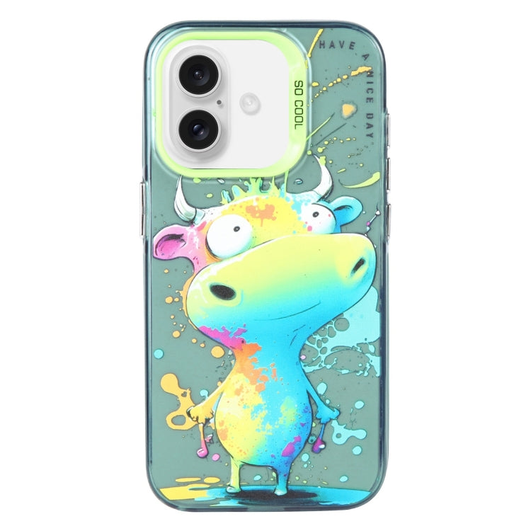 Animal Pattern Oil Painting Series PC + TPU Phone Case, For iPhone 16