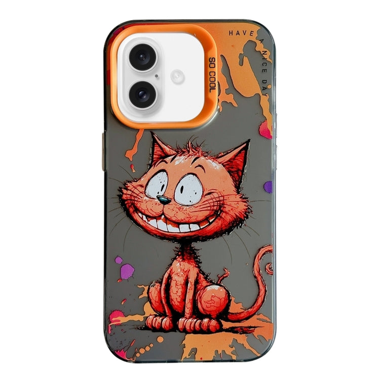 Animal Pattern Oil Painting Series PC + TPU Phone Case, For iPhone 16