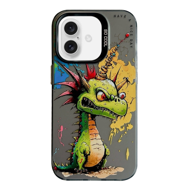 Animal Pattern Oil Painting Series PC + TPU Phone Case, For iPhone 16