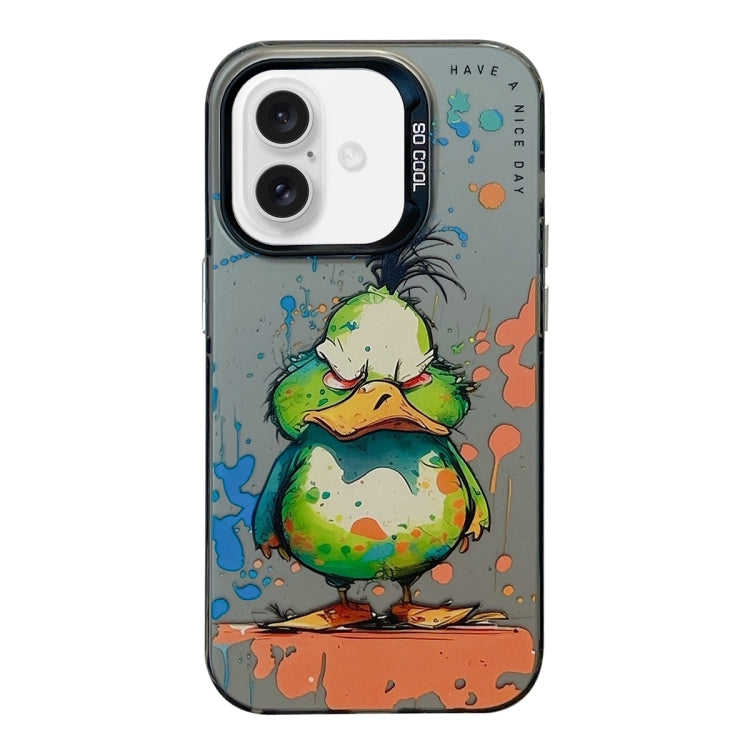 Animal Pattern Oil Painting Series PC + TPU Phone Case, For iPhone 16