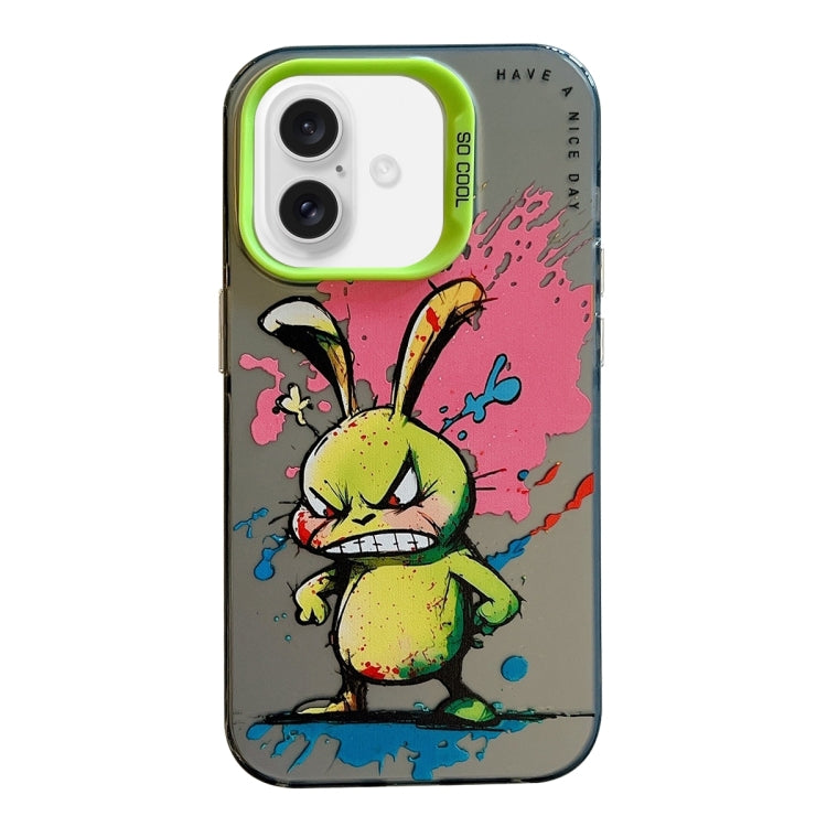 Animal Pattern Oil Painting Series PC + TPU Phone Case, For iPhone 16