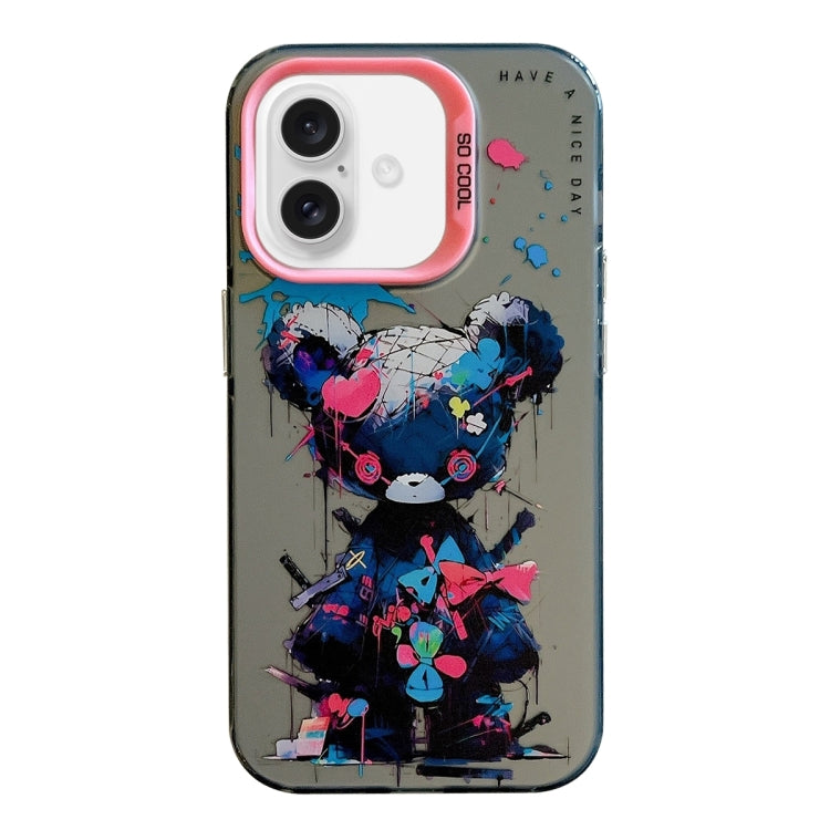 Animal Pattern Oil Painting Series PC + TPU Phone Case, For iPhone 16