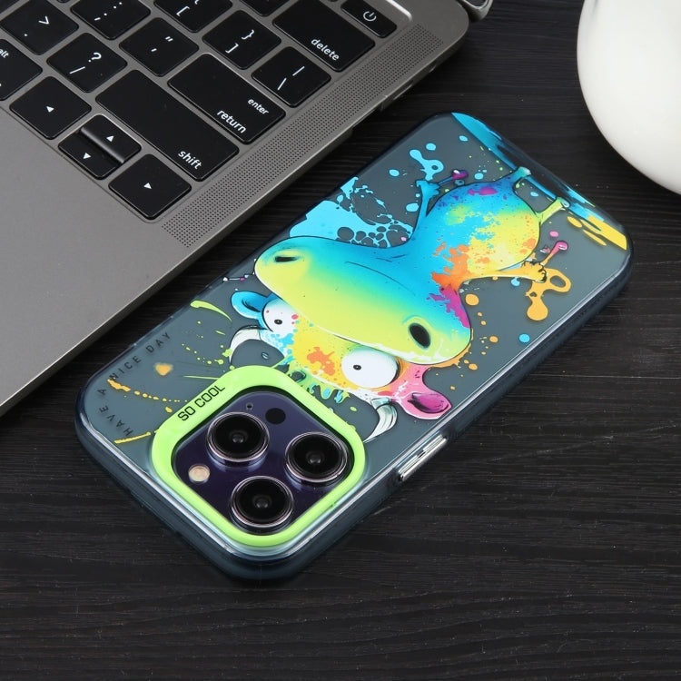 Animal Pattern Oil Painting Series PC + TPU Phone Case, For iPhone 12 Pro