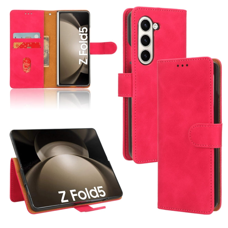 Skin Feel Magnetic Flip Leather Phone Case