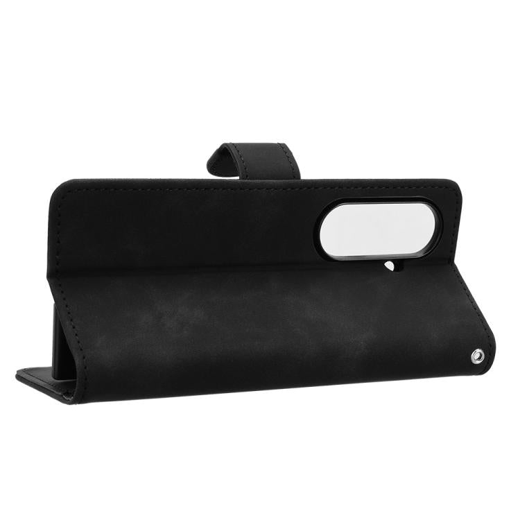 Skin Feel Magnetic Flip Leather Phone Case