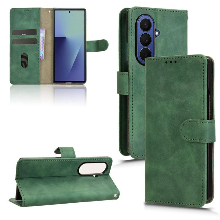 Skin Feel Magnetic Flip Leather Phone Case