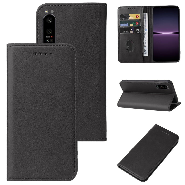 Magnetic Closure Leather Phone Case, For Sony Xperia 1 V, For Sony Xperia 10 V, For Sony Xperia 1 IV, For Sony Xperia 10 IV