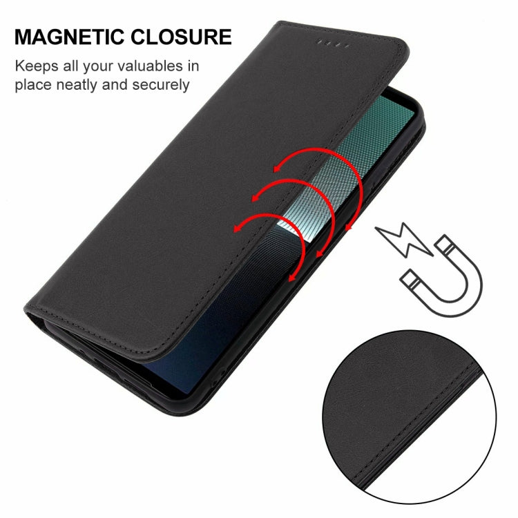 Magnetic Closure Leather Phone Case, For Sony Xperia 1 V, For Sony Xperia 10 V, For Sony Xperia 1 IV, For Sony Xperia 10 IV