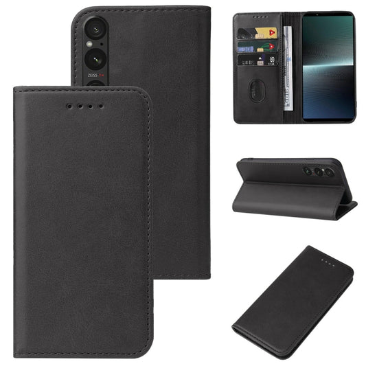 Magnetic Closure Leather Phone Case, For Sony Xperia 1 V, For Sony Xperia 10 V, For Sony Xperia 1 IV, For Sony Xperia 10 IV