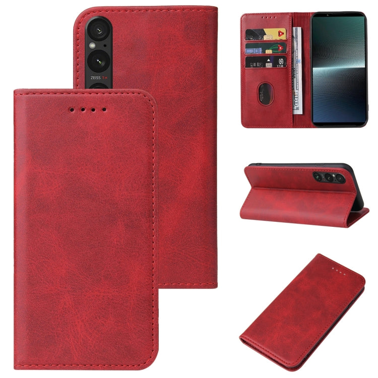 Magnetic Closure Leather Phone Case, For Sony Xperia 1 V, For Sony Xperia 10 V, For Sony Xperia 1 IV, For Sony Xperia 10 IV