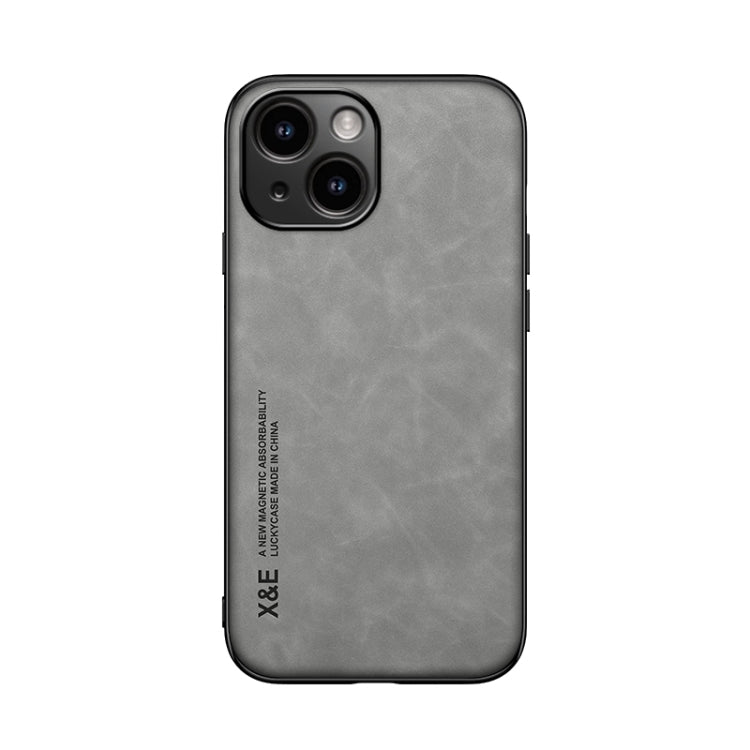 Skin Feel Magnetic Leather Back Phone Case, For iPhone 15, For iPhone 14 Plus, For iPhone 14, For iPhone 14 Pro, For iPhone 14 Pro Max