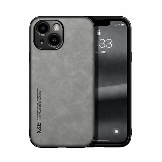 Skin Feel Magnetic Leather Back Phone Case, For iPhone 15, For iPhone 14 Plus, For iPhone 14, For iPhone 14 Pro, For iPhone 14 Pro Max
