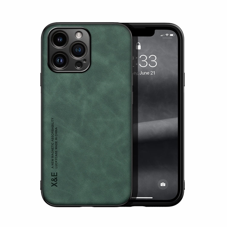 Skin Feel Magnetic Leather Back Phone Case, For iPhone 15, For iPhone 14 Plus, For iPhone 14, For iPhone 14 Pro, For iPhone 14 Pro Max