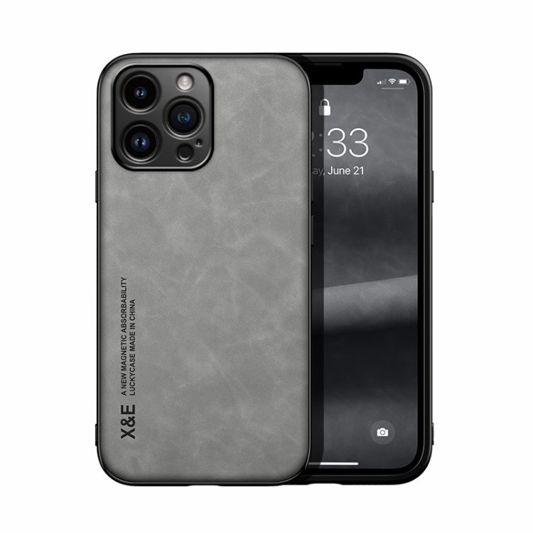 Skin Feel Magnetic Leather Back Phone Case, For iPhone 15, For iPhone 14 Plus, For iPhone 14, For iPhone 14 Pro, For iPhone 14 Pro Max