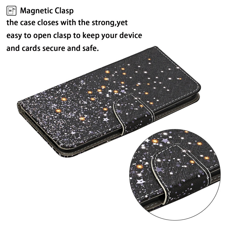 3D Colored Drawing Flip Leather Phone Case, For iPhone 15 Pro Max