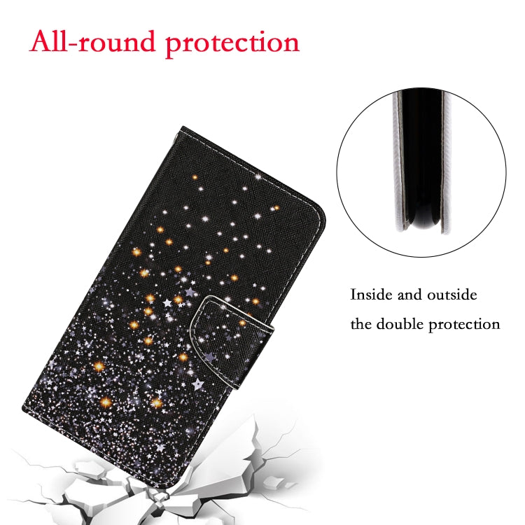 3D Colored Drawing Flip Leather Phone Case, For iPhone 15 Pro Max