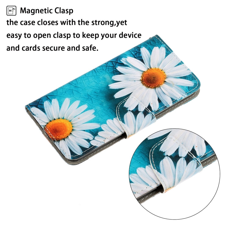 3D Colored Drawing Flip Leather Phone Case, For iPhone 15