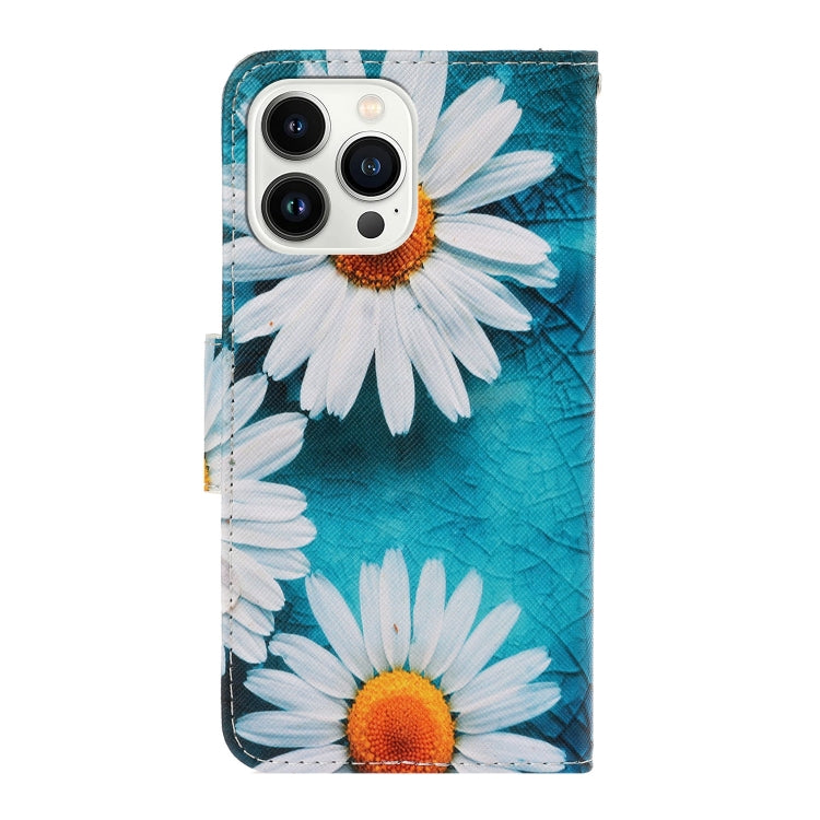 3D Colored Drawing Flip Leather Phone Case, For iPhone 16 Pro Max