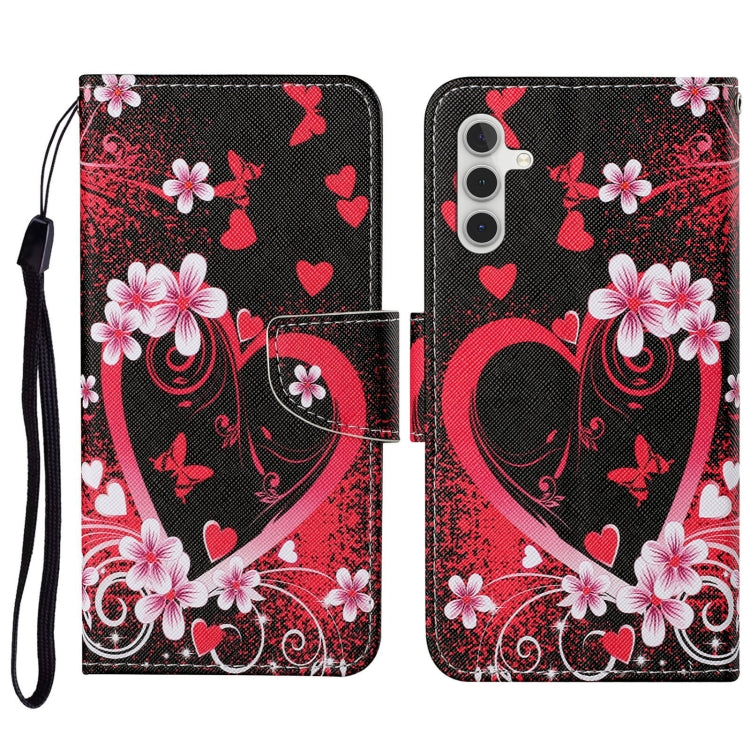 3D Colored Drawing Flip Leather Phone Case, For Samsung Galaxy S23 FE 5G