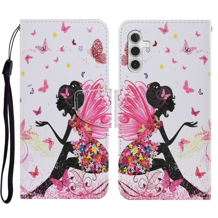 3D Colored Drawing Flip Leather Phone Case, For Samsung Galaxy S23 FE 5G