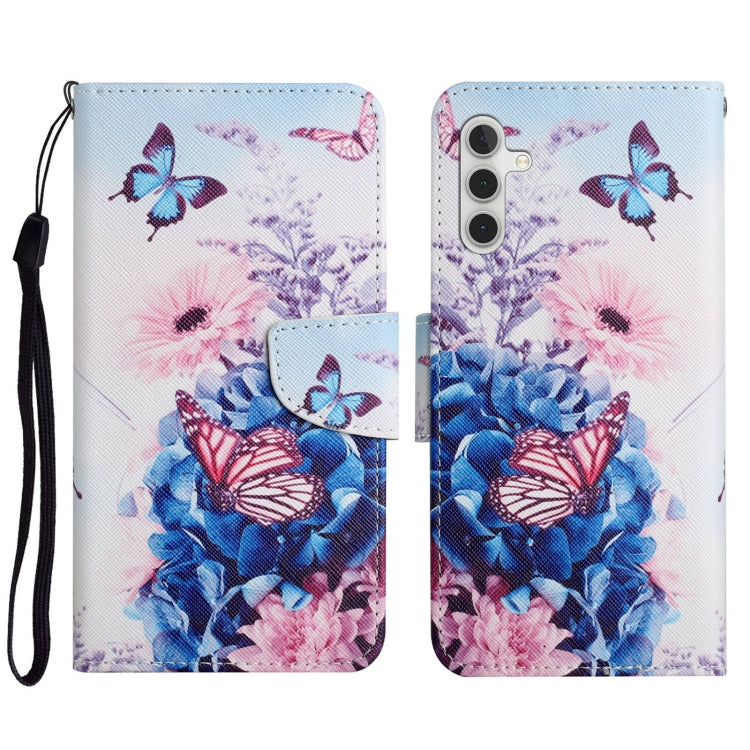 3D Colored Drawing Flip Leather Phone Case, For Samsung Galaxy S23 FE 5G