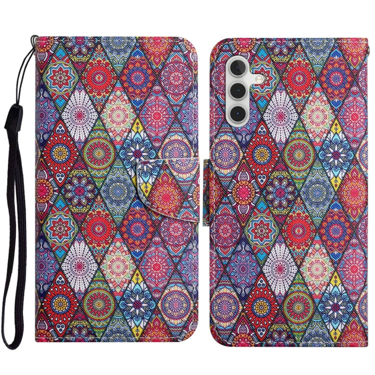 3D Colored Drawing Flip Leather Phone Case, For Samsung Galaxy S23 FE 5G