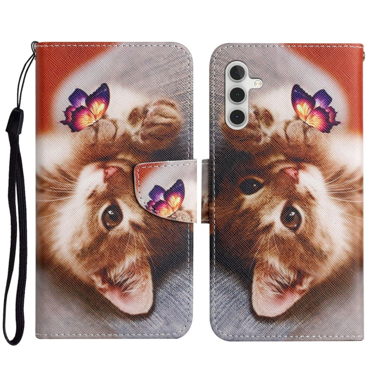 3D Colored Drawing Flip Leather Phone Case, For Samsung Galaxy S23 FE 5G