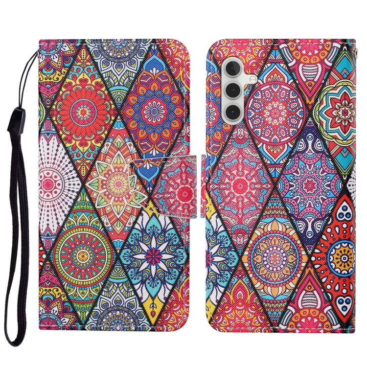 3D Colored Drawing Flip Leather Phone Case, For Samsung Galaxy S23 FE 5G