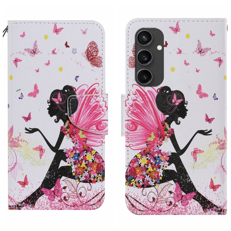 3D Colored Drawing Flip Leather Phone Case, For Samsung Galaxy S24 FE 5G