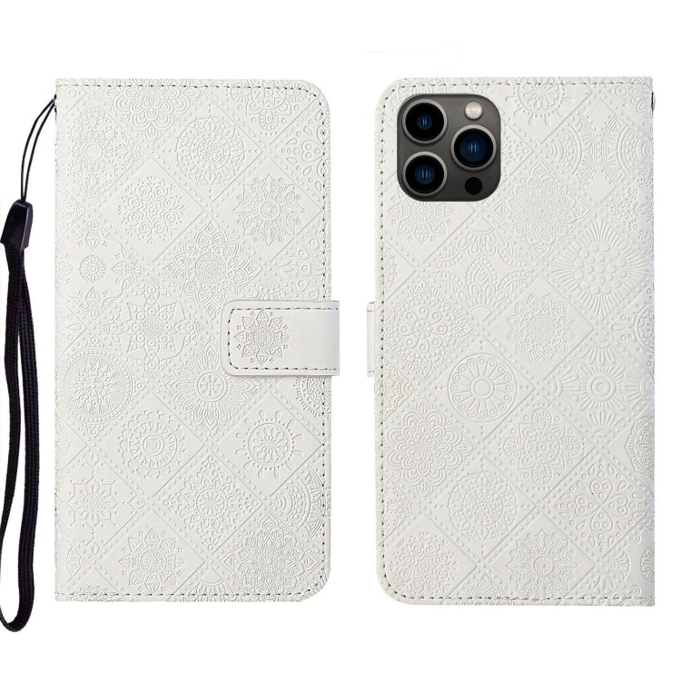 Ethnic Style Embossed Pattern Leather Phone Case, For iPhone 15 Pro Max, For iPhone 15 Pro, For iPhone 15 Plus, For iPhone 15