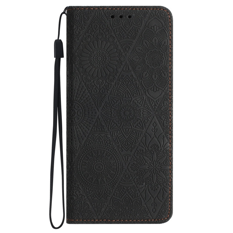 Ethnic Embossed Adsorption Leather Phone Case, For iPhone 15 Plus, For iPhone 15