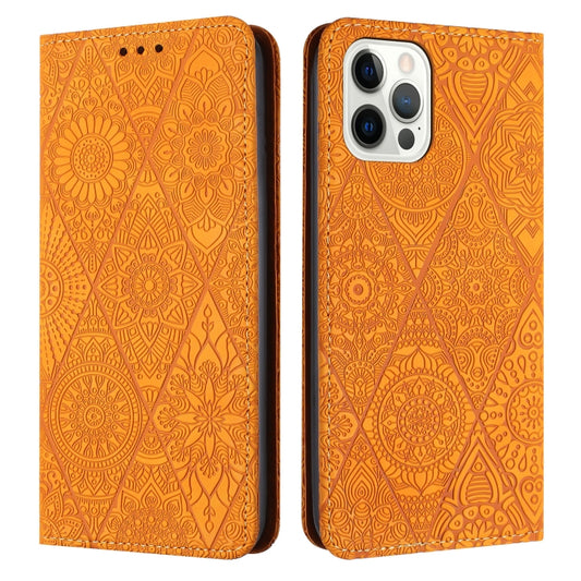 Ethnic Embossed Adsorption Leather Phone Case, For iPhone 16 Pro Max, For iPhone 16 Pro, For iPhone 16 Plus, For iPhone 16, For iPhone 15 Pro Max, For iPhone 15 Pro