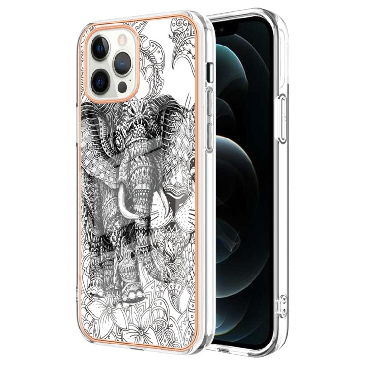 Electroplating Marble Dual-side IMD Phone Case, For iPhone 13 mini, For iPhone 12 / 12 Pro, For iPhone 12 Pro Max, For iPhone 11 Pro Max