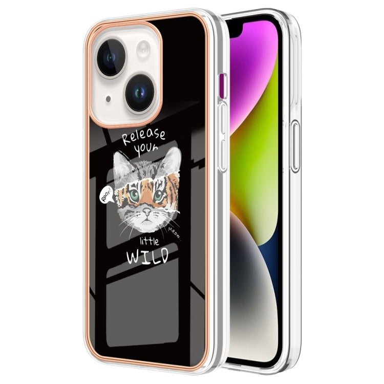 Electroplating Marble Dual-side IMD Phone Case, For iPhone 15 Pro Max, For iPhone 15 Pro, For iPhone 15 Plus, For iPhone 15