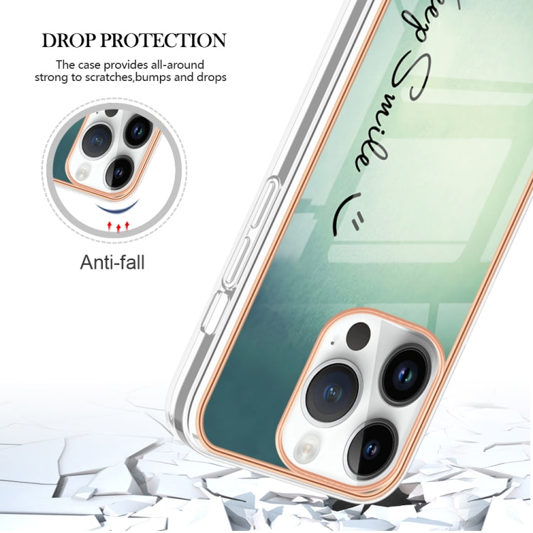 Electroplating Marble Dual-side IMD Phone Case, For iPhone 16 Pro Max, For iPhone 16 Pro, For iPhone 16 Plus, For iPhone 16