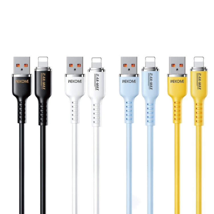 WK WDC-09i 2.4A USB to 8 Pin Silicone Data Cable, Length: 1.2m, WDC-09i